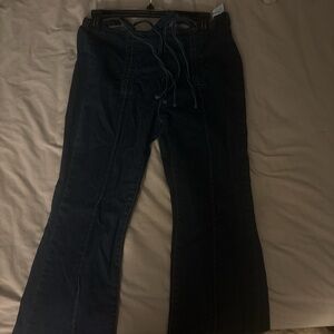 SHEIN Navy Blue Denim Pants